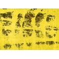 thumbnail image 1 of Ahgly Company Indoor Rectangle Abstract Yellow Modern Area Rugs, 5' x 7', 1 of 4