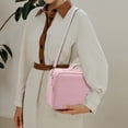 thumbnail image 6 of Makeup Bag W/ Mirror Led Light Travel Makeup Train Case Cosmetic Storage Bag Pink, 6 of 12