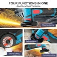 thumbnail image 2 of Labymos 12 V Angle Grinder Handheld Portable Electric Grinder Machine Ceramic Tile Wood Multi-function Polishing, 2 of 8