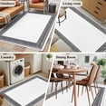 thumbnail image 6 of White Greek Key Large Area Rugs for Bedroom Living Room, Soft Non Slip Carpet Bedside Rug, Geometric Greece Ancient Farmhouse Geo Rectangular Floor Cover Kitchen Accent Rug 4'x6' for Office, 6 of 9