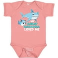 thumbnail image 3 of Inktastic My Great Grandma Loves Me with Cute Sharks Boys or Girls Baby Bodysuit, 3 of 5