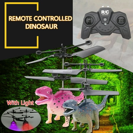 Flying Dinosaur - Universal Helicopter Sensor Flying Remote Controlled Dinosaur RC Toy With Light Kids Child Toys Gift 2 Colors
