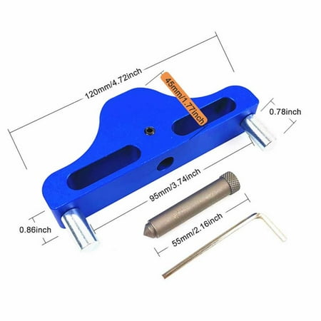 

Aluminum Alloy Woodworking Center Finder Line Measuring Marking Gauge Scriber Scribing Tool Woodworking