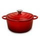 thumbnail image 1 of Olla de Hierro Fundido Esmaltado Roja Dutch Oven con Tapa 3.9 Litros CASA LITUS 3.9 Litros tipo Dutch Oven Mod. Róterdam, 1 of 10