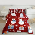 thumbnail image 2 of Manfei Kawaii Winter Snowman Bedding Comforter Set for Kids, Merry Christmas Twin Comforter Sets, Santa Claus Gift Reversible Bedding Set, Ultra Soft Home Decor, 2pcs, 2 of 8