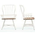 thumbnail image 3 of Baxton Studio Chaise de Salle à Manger Longford Windsor Blanche (Ensemble de 2), 3 of 4