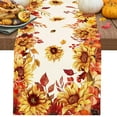thumbnail image 6 of TanSiDing 1pcs Thanksgiving Table Runner Fall Harvest Decor Polyester Kitchen Dining Table Cover Party Holiday Decoration 33*180cm, 6 of 6