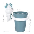 thumbnail image 4 of Cartoon Cow Gargle Cup Wall Toothbrush Cup Toothbrush Holder Children Gargle Cup, 4 of 7