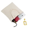 thumbnail image 5 of Muka Reusable Cotton Tote Canvas Bags, 14-1/2 x 17 Inches 12oz Shopping Bag - Natural, 5 of 8