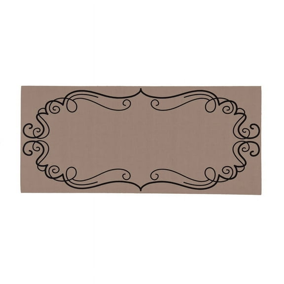 Evergreen Floor Mat Swirl Personalizable Sassafras Switch Mat, 22'' x 10'' inches