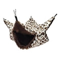 thumbnail image 1 of Methold Hamaca para ratas suspendida de doble capa, cama colgante, jaulas de animales, casa para ratas, multifunción, dulce regalo, Hábitats y jaulas para animales pequeños Manchas marrones 34*34, 1 of 6