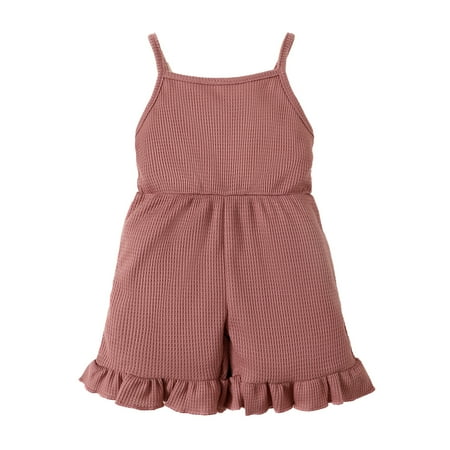 

Kucnuzki Infant Baby Girl Clothes 9 Months Summer Bodysuit 12 Months Sling Solid Color Cozy Overall Jumpsuit Bodysuit Purple