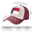 thumbnail image 3 of Men Women North Carolina Flag Distressed Twill Cotton Baseball Cap Vintage Adjustable Dad Hat, 3 of 7