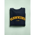 thumbnail image 3 of Hawkins 1983 Golden Yellow Sweatshirt Women -Smartprints Designs, Female 4X-Large, 3 of 4