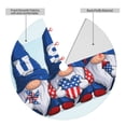 thumbnail image 2 of Yiaed Cute Gnomes in USA Print Christmas Tree Skirt , Tree SkirtsTree Mat for Christmas Winter Holiday Indoor Decorations-30", 2 of 7