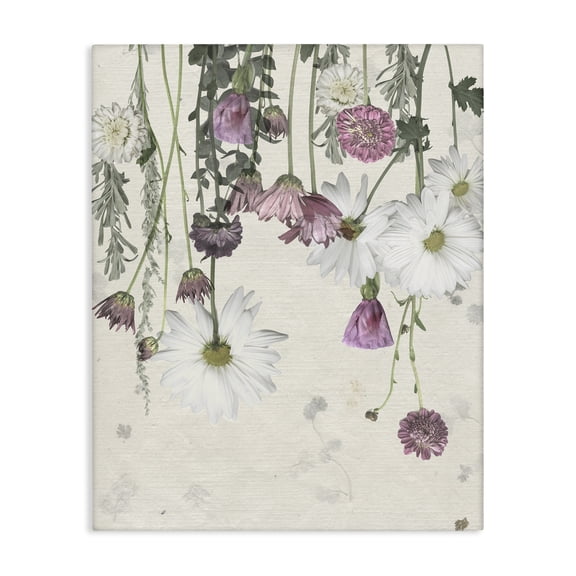 Stupell Industries Bohemian Purple White Wildflowers Drying Canvas Art, 16 x 20, by Grace Popp