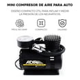 thumbnail image 2 of Compresor ADIR 658 con Manómetro 12V Negro 300 PSI, 2 of 6