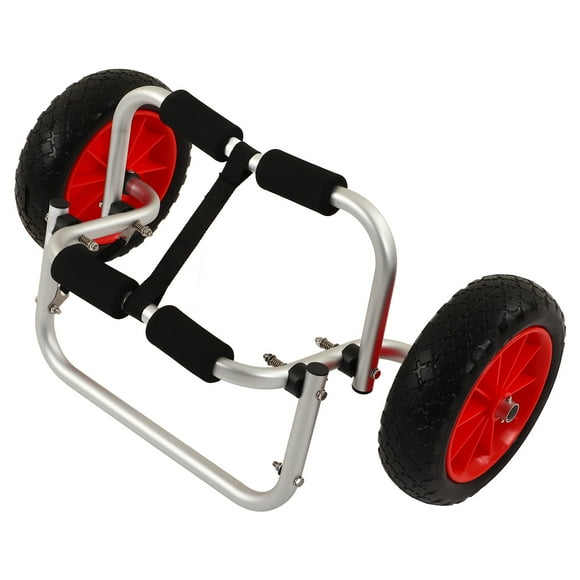 Kayak Carrier, Stable Foldable 25cm Diameter Wheel Kayak Trolley PU Adjustable For Outdoor