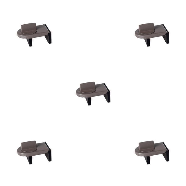Cerradura de seguridad Riwesomey para niños Metal ajustable Sin espacio de perforación Tope de gabinete Puertas Pestillos Hardware de Type2 NO2