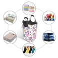 thumbnail image 5 of Bingfone Summer With Flamingo Laundry Hamper,Large Canvas Fabric Lightweight Storage Basket Toy Organizer Dirty Clothes Collapsible, 5 of 6