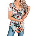 thumbnail image 1 of Nlife T-shirts à Manches Courtes et Col Rond Women Floral Print, 1 of 5