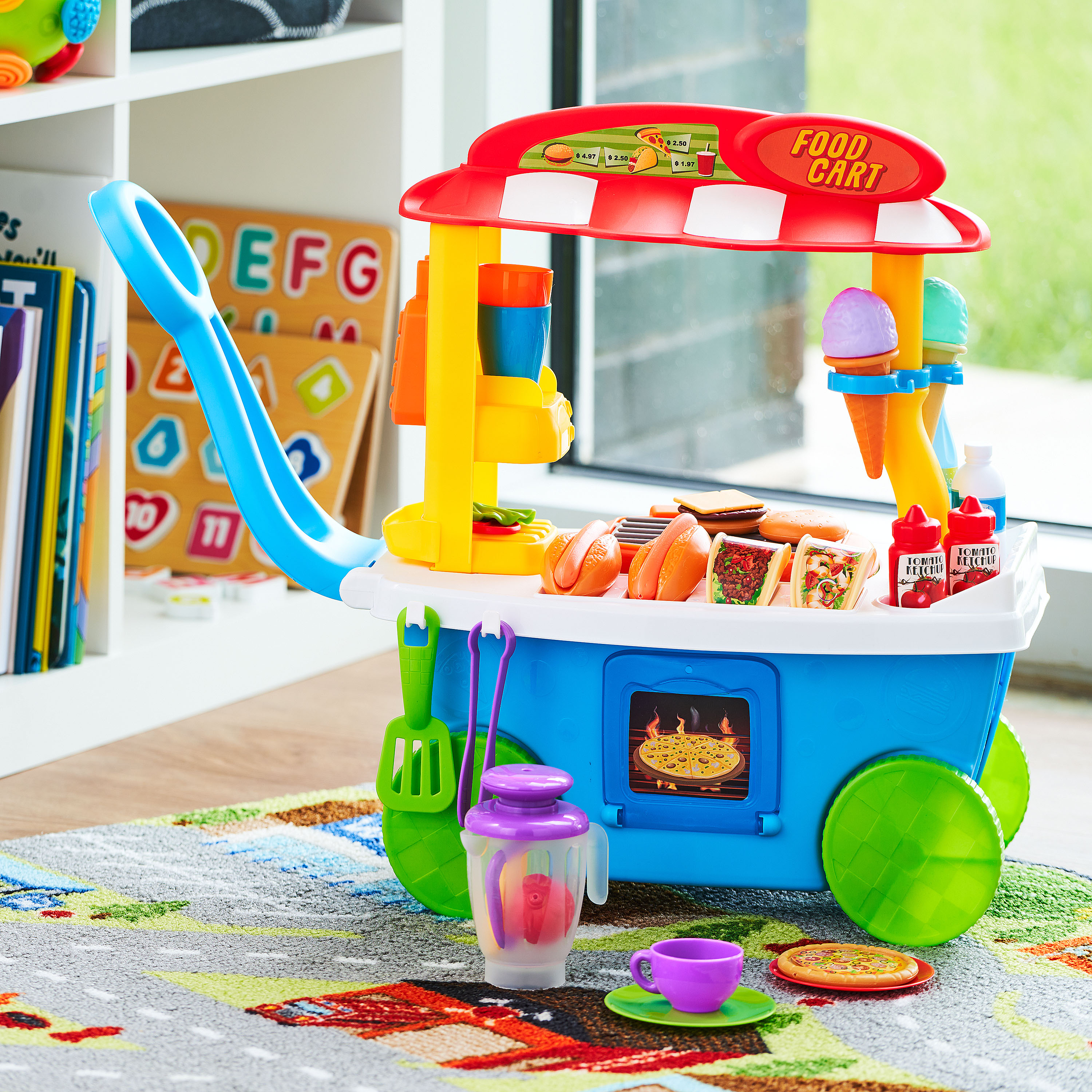 Kid Connection Food Cart Play Set, 35 Pieces photo 3