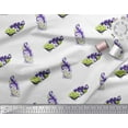 thumbnail image 3 of Soimoi Modal Satin Fabric Swirl & Floral Block Decor Fabric Printed Yard 42 Inch Wide, 3 of 3