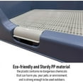 thumbnail image 3 of PS KOREA Indoor Dog Potty Tray - with Protection Wall Every Side for No Leak, Spill, Accident - Keep Paws Dry and Floors Clean (Grey), 3 of 6