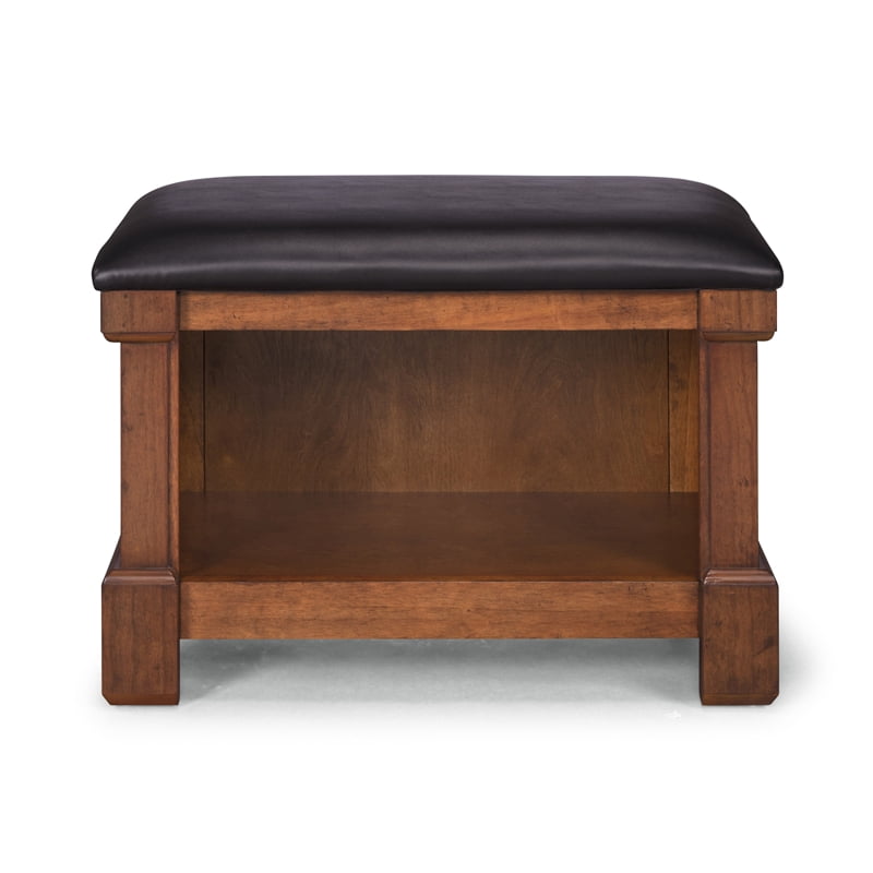 Aspen Rustic Cherry Storage Bench