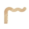 thumbnail image 3 of DYNWAVECA Plant Hanger Outside Bracket for Bird Feeder Planter Pot Gardening Accessory Light Wood, 3 of 10