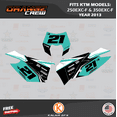 thumbnail image 2 of Kalair GFX Graphics Kit for Ktm 250EXC-F and 350EXC-F (2012-2013) Orangecrew Series, 2 of 5