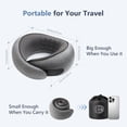 thumbnail image 5 of Neck Travel Pillow | Memory Foam Neck Pillow for Comfort on Airplane | Compact and Ergonomic Design for Travel, 5 of 7