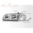 thumbnail image 5 of AJP Distributors JDM Replacement Chrome Housing Clear Lens Clear Signal Reflector Driving Headlights Assembly Left & Right Pair + Bumper Corner Lights Lamps Set For Toyota Camry XV20 2000 2001 00 01, 5 of 7