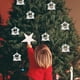 thumbnail image 5 of Decoraciones Navideñas Ganfancp para Belenes de Interior de Madera 3 Pisos Plateados y Blancos, 5 of 7