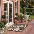thumbnail image 4 of Safavieh Courtyard Crystal Floral Indoor/Outdoor Area Rug, Sand/Black, 2' x 3'7", 4 of 14