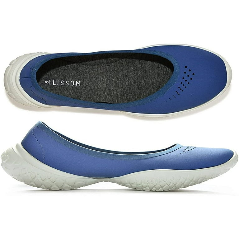 LISSOM Women's Flyte Blue Slip-On Shoes - Lightweight u0026 Flexible - 8mm Heel  Toe Drop, Removable Insoles - Size 8 - Walmart.com