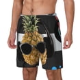 thumbnail image 1 of Fotbe Pineapple With Black Glasses Traje de Baño para Hombre – Shorts de Natación de Secado Rápido con Forro y Bolsillos-Large, 1 of 6