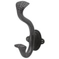 thumbnail image 1 of Hickory Hardware P2175-BI 5.06 In. Signature Black Iron Hook, 1 of 1