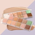 thumbnail image 4 of Paleta de crema correctora facial de maquillaje de 12 colores cobertura duradera impecable, 4 of 6