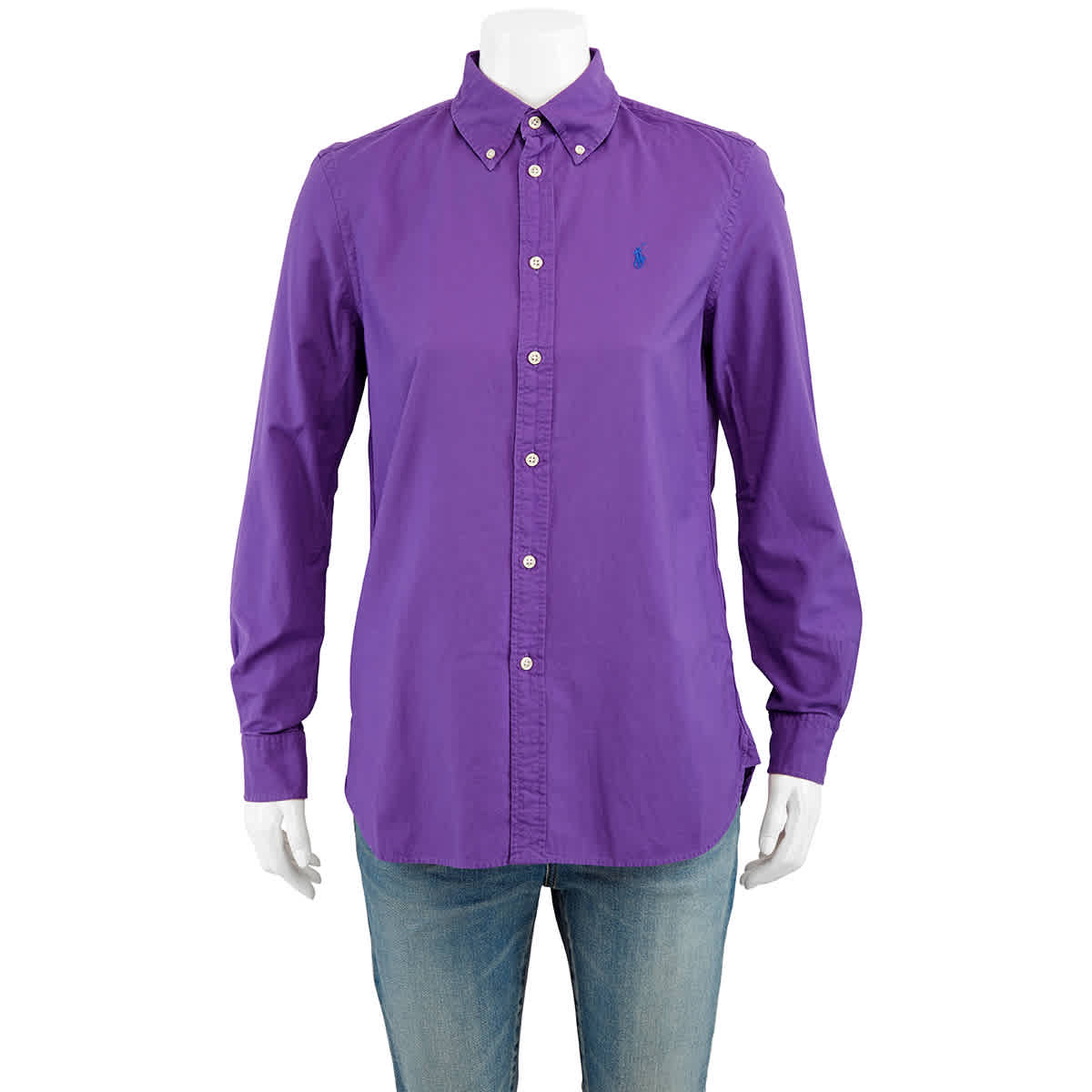 Polo Ralph Lauren Long-sleeve Relaxed Fit Oxford Shirt, Brand Size Small -  