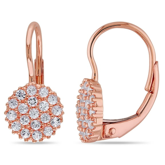 Everly Women's Sapphire 14k Rose Gold Earrings