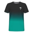 thumbnail image 3 of Camisas de Manga Larga para Hombres Imprimir Casual Cuello Redondo Blusa de Manga Corta, Camisas de Lino para Hombres, 3 of 8