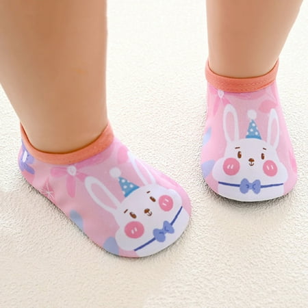 

〖Roliyen〗Girls Flats Baby Aqua Socks The Girls Shoes Cartoon Boys Floor Socks Barefoot Kids Non-Slip Baby Shoes