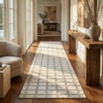 thumbnail image 3 of Rug Branch Maise Checkered Indoor Outdoor Area Rug, Beige Cream, Modern - Entryway, Hallway, Bathroom, and Kitchen, 3 of 5