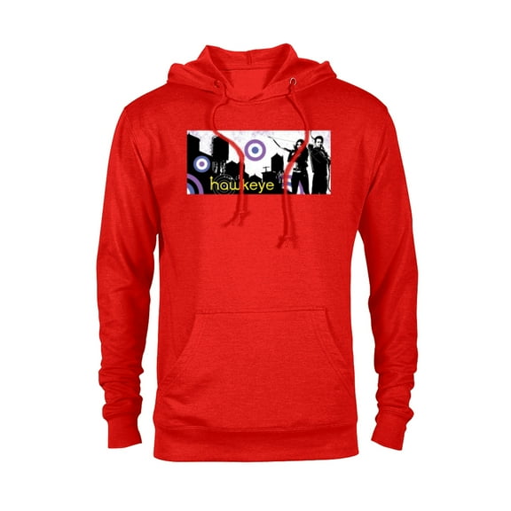 Marvel Hawkeye Kate Bishop and Clint Barton Banner - Pullover Hoodie for Adults – Customized-Red Heather