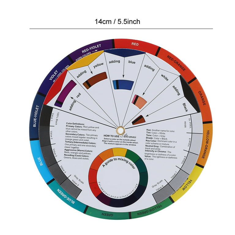 For Spmu,Color Wheel Company,Spmu Colour Wheel,Colour Wheel,Color  Wheel,Color Wheels For The Artist Professional Mix Guide Round Tattoo Nail  Pigment