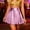 Pink, variant on FASHOFT Faux Leather Skirt For Women Plus Size Pleated Stretch PU Skirt Elastic Waist Comfortable Casual All Match Daily Women's Skirts Gold