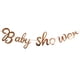 thumbnail image 2 of Yuarrent Banner de papel para colgar en la pared para Baby Shower con buen efecto de demostración, destacado, fácil de aplicar Kits de decoración para fiestas Fiesta de bienvenida al bebé de oro rosa, 2 of 6
