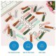 thumbnail image 4 of 50pcs PU Leather Key Fob Kit,Keychain Blanks with Rives and Key Rings, 4 of 5