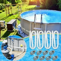 4 PCS 1.25" Pool Hose, 39" Long Accessory Pool Pump Replacement Hoses, Compatible with All Above Ground Pool Filter Pumps That Use 1 1/4 Diameter Hoses, With 8 Metal Clamps